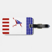 USA Patriottische Schermen En Garde Sport Bagagelabel (Achterkant horizontaal)
