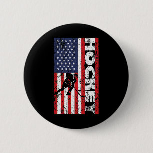 Usa Patriottische Speler 4 juli Amerikaanse Vlag H Ronde Button 5,7 Cm