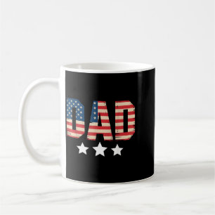 Usa Patriottische Vader Vaderdag Amerikaanse Vlag Koffiemok