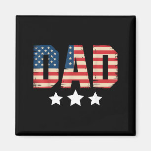 Usa Patriottische Vader Vaderdag Amerikaanse Vlag Magneet