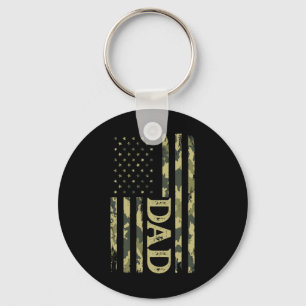 Usa Patriottische Vader Vaderdag Amerikaanse Vlag  Sleutelhanger