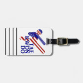 USA Patriottische vechtsporten TAEKWONDO Bagagelabel (Voorkant horizontaal)