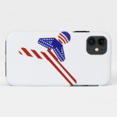 USA Patriottische vechtsporten TAEKWONDO Case-Mate iPhone Case (Achterkant (horizontaal))