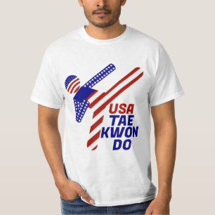 USA Patriottische vechtsporten TAEKWONDO T-shirt