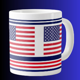 USA Patriottische Vlag, Amerikaanse Vlag Grote Koffiekop