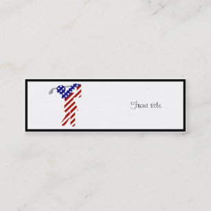 USA Patriottische VROUWEN GOLF Mini Visitekaartje