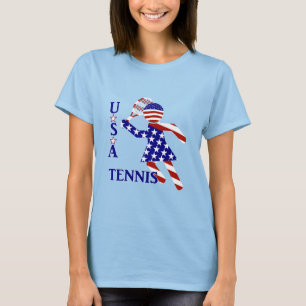 USA Patriottische VROUWEN TENNIS T-shirt