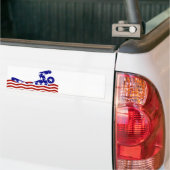 USA Patriottische Zwemsport Bumpersticker (Op Truck)