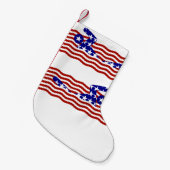USA Patriottische Zwemsport Kleine Kerstsok (Voorkant (Hangend))