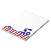 USA Patriottische Zwemsport Notitieblok (Linkerzijde)
