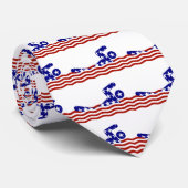 USA Patriottische Zwemsport Stropdas (Opgerold)