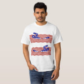 USA Patriottische Zwemsport T-shirt (Voorkant volledig)