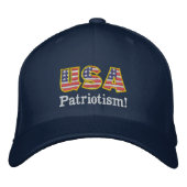 USA Patriottisme Logo NB1 Pet (Voorkant)