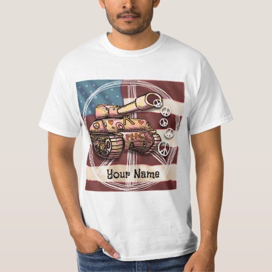 USA Peace Tank T-shirt (Voorkant)