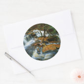 USA, Pennsylvania, Ricketts Glen State Park Ronde Sticker (Envelop)