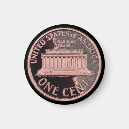 USA Penny magnet door Splashartworks2x (Voorkant)