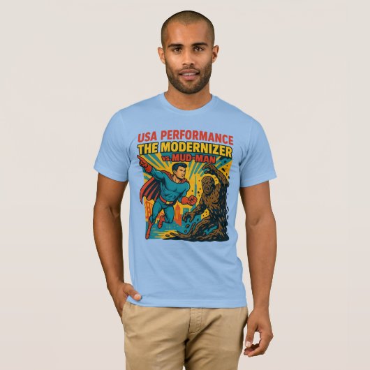 USA Performance Comics T-shirt (Voorkant volledig)