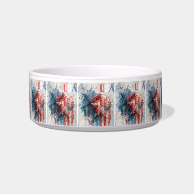 USA Pet Bowl Voerbakje (Voorkant)