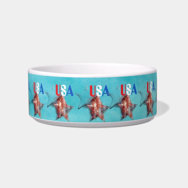 USA Pet Bowl Voerbakje (Voorkant)