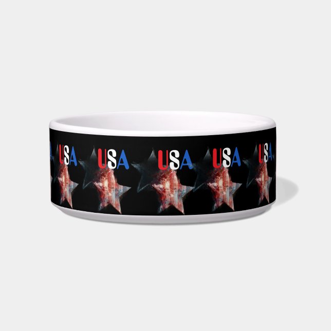 USA Pet Bowl Voerbakje (Voorkant)