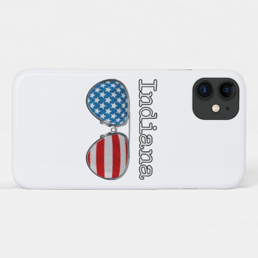 USA PILOOTBRIL INDIANA Case-Mate iPhone CASE (Achterkant (horizontaal))