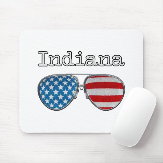 USA PILOOTBRIL INDIANA MUISMAT (Met muis)