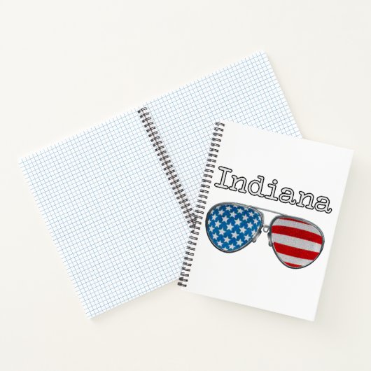 USA PILOOTBRIL INDIANA NOTITIEBOEK (Binnen)