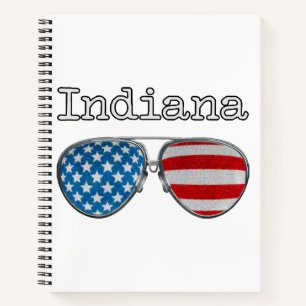 USA PILOOTBRIL INDIANA NOTITIEBOEK