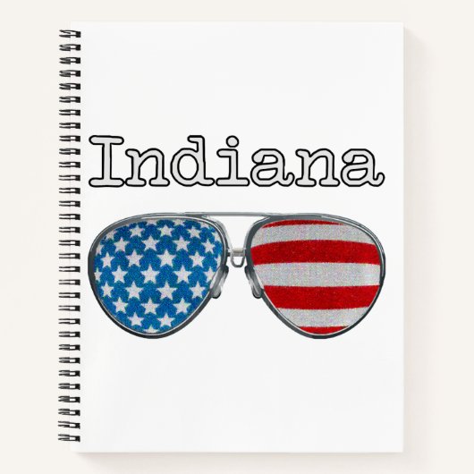 USA PILOOTBRIL INDIANA NOTITIEBOEK (Voorkant)