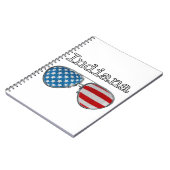 USA PILOOTBRIL INDIANA NOTITIEBOEK (Linkerzijde)