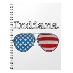 USA PILOOTBRIL INDIANA NOTITIEBOEK