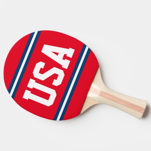 USA Ping Pong Paddle Tafeltennisbatje (Zijkant)