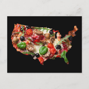 USA Pizza Briefkaart