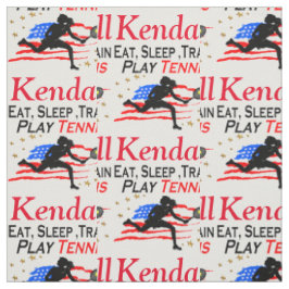 USA PLAY TENNIS GEPERSONALISEERDE STOF
