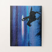 USA Pony Express 🐎 Cowboy Rider Painting Legpuzzel (Verticaal)