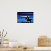 USA Pony Express 🐎 Cowboy Rider Painting Poster (Keuken)