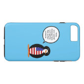 USA pratende mevrouw Pinguïn gepersonaliseerd Case-Mate iPhone Case (Achterkant (Horizontaal))