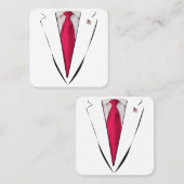 USA President Trump Suit Vierkante Visitekaartje (Voorkant / Achterkant)