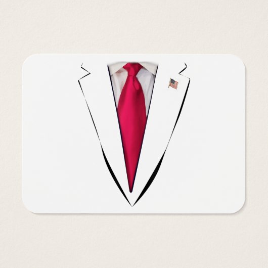USA President Trump Suit Visitekaartje (Achterkant)