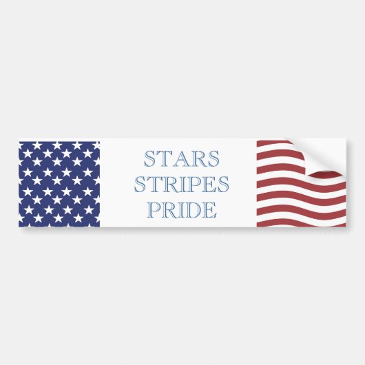 USA PRIDE Bumpersticker (Voorkant)