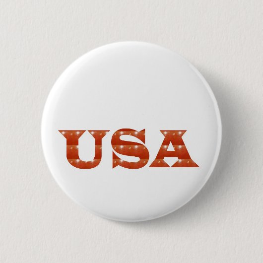 USA - Proud IDENTITY - Sparkle RED ENERGY STERENGT Ronde Button 5,7 Cm (Voorkant)