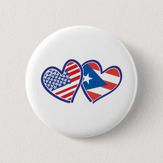 USA-PUERTO-RICO RONDE BUTTON 5,7 CM (Voorkant)