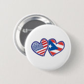 USA-PUERTO-RICO RONDE BUTTON 5,7 CM (Voorkant /achterkant)
