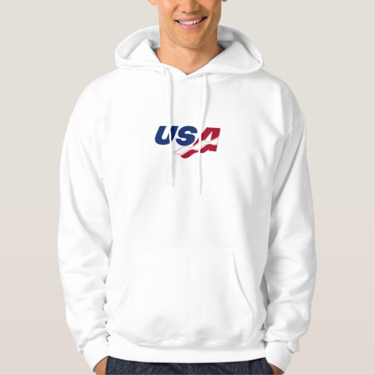 USA Racquetball Hooded Sweatshirt (Voorkant)