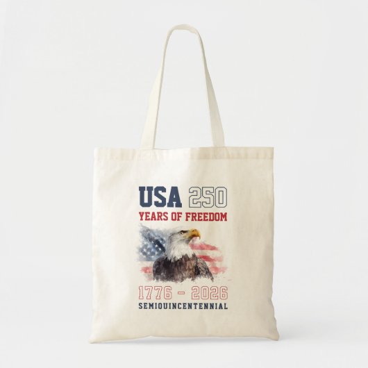 USA Red White and Blue America's 250th Anniversary Tote Bag (Voorkant)