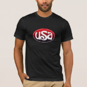 USA Red White en Black T-shirt (Voorkant)