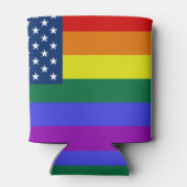 USA Regenboog Pride Blikjeskoeler (Achterkant)