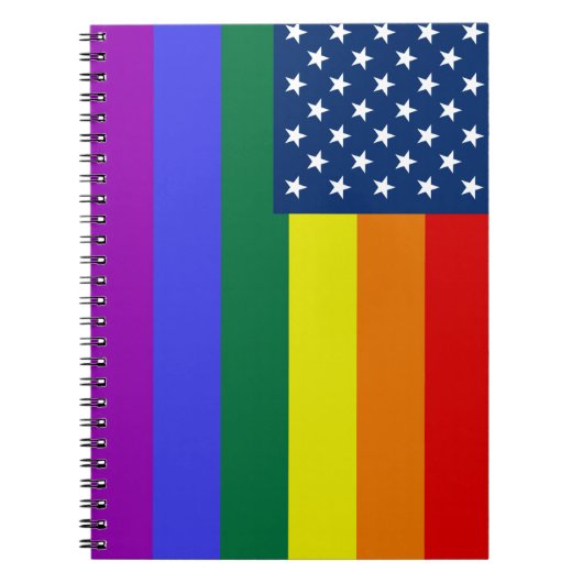 USA Regenboog Pride Notitieboek (Voorkant)