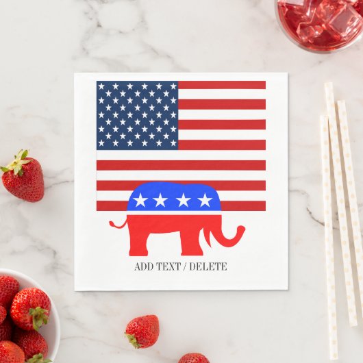 USA Republikein Napkins Servetten (Insitu)