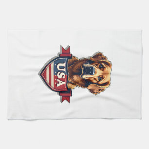 USA Retriever Heritage Vintage Hondenshirt 2 Theedoek